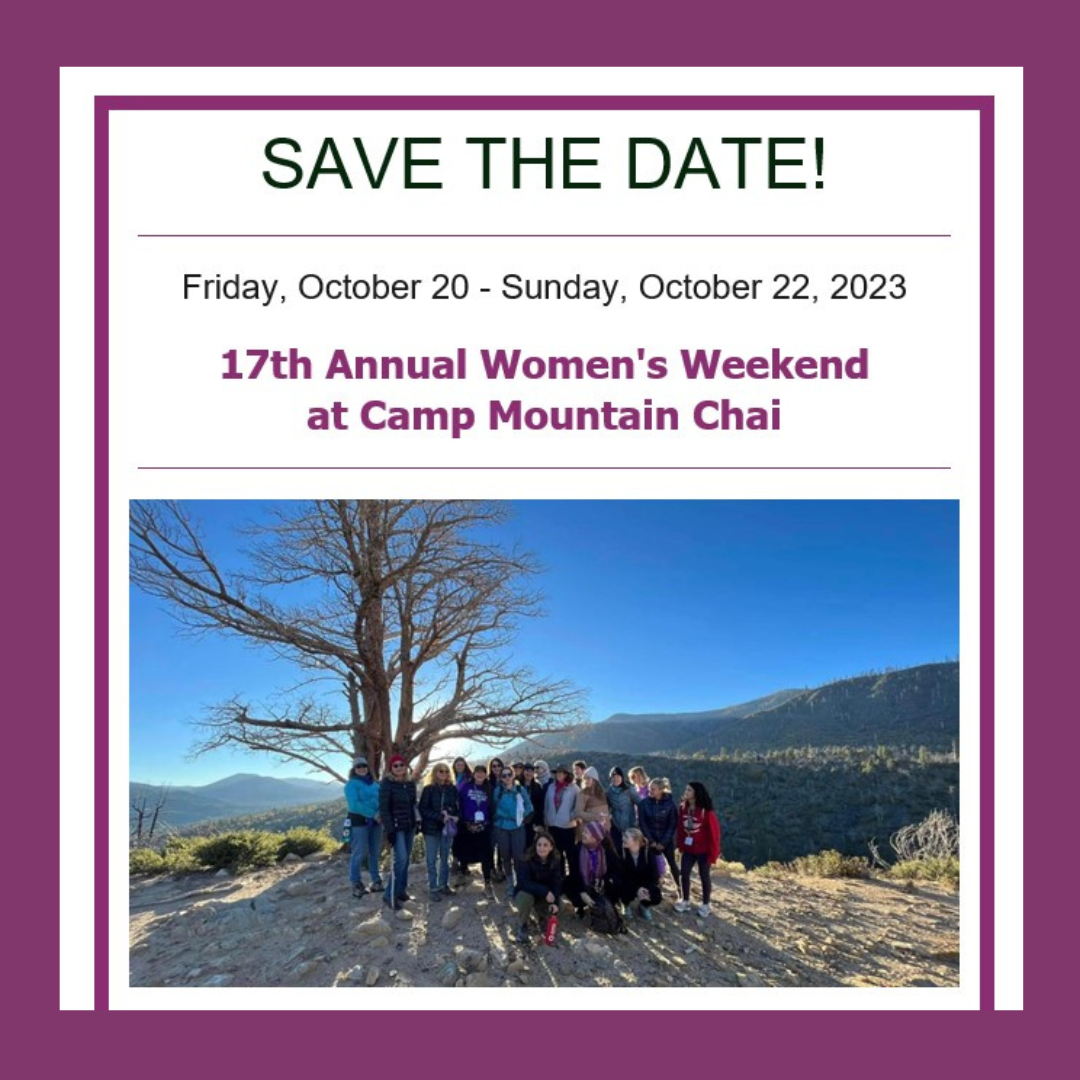 17th Annual Women’s Weekend at Camp Mountain Chai